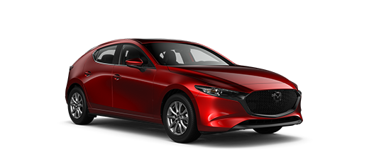 Mazda3 berline compacte rouge vibrant