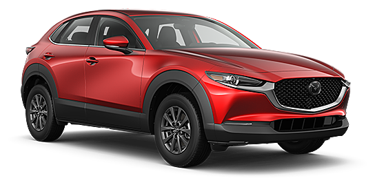 Mazda CX-30 GX rouge vibrant cristal métallisé 