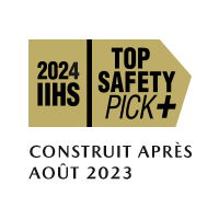 Prix TOP SAFETY PICK+ (meilleur choix en matière de sécurité) de l’IIHS