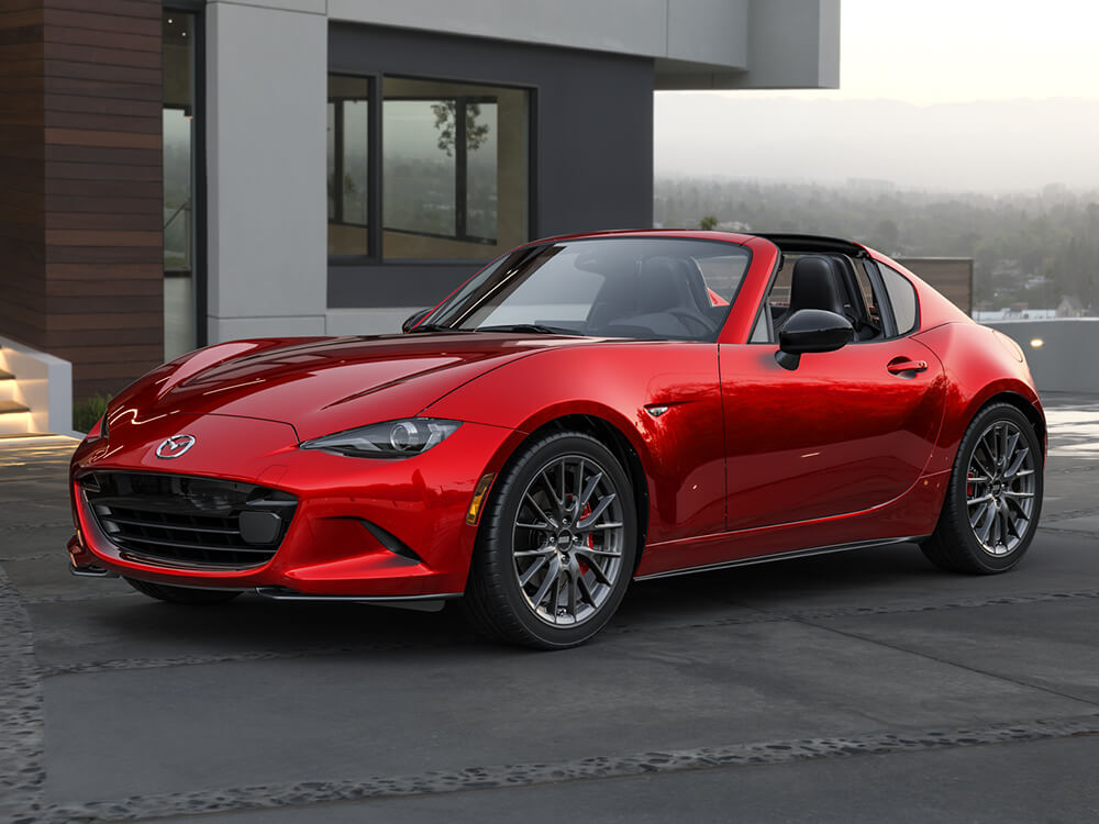 Mazda MX-5 RF GS-P Sport Package with Machine Grey Metallic finish. 